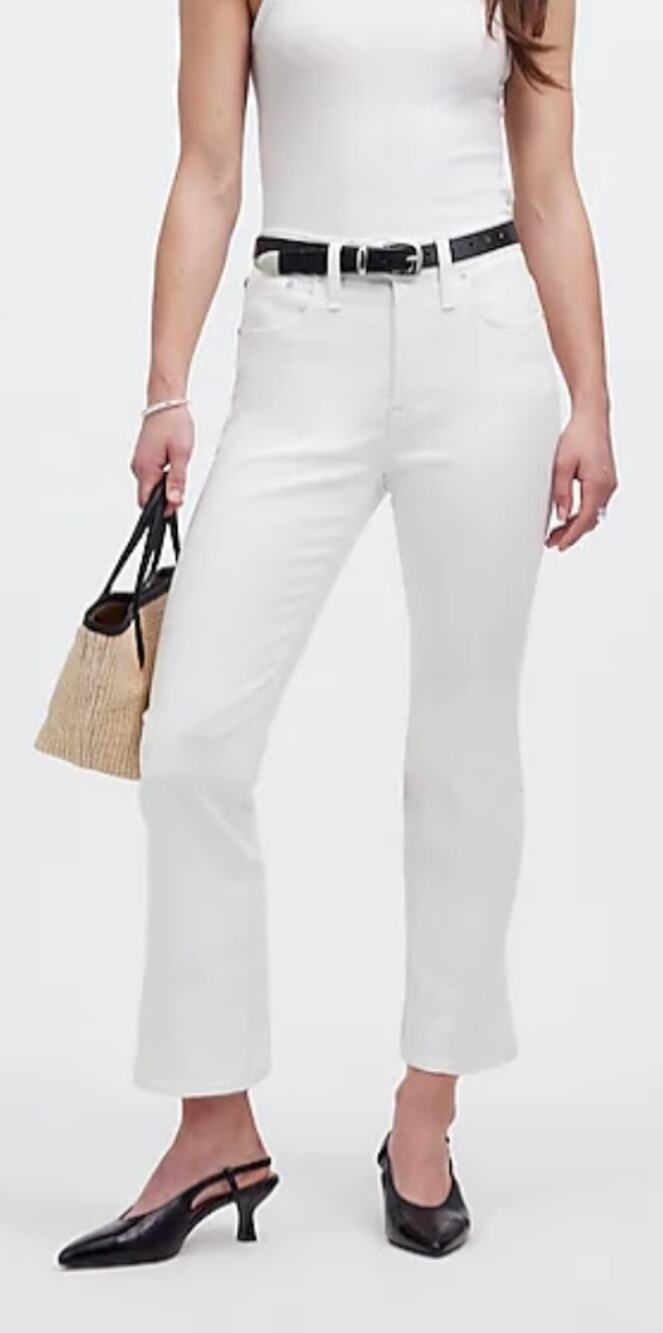 Madewell Petite Kick Out Crop Jeans Size 33P NWT